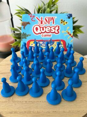 33Pc I Spy Quest Blue Replacement Game Pawn Pieces